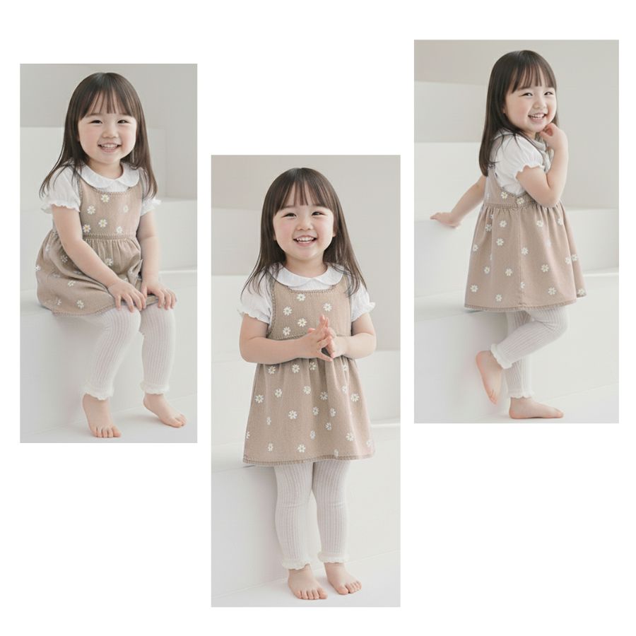 透かし編みレギンス