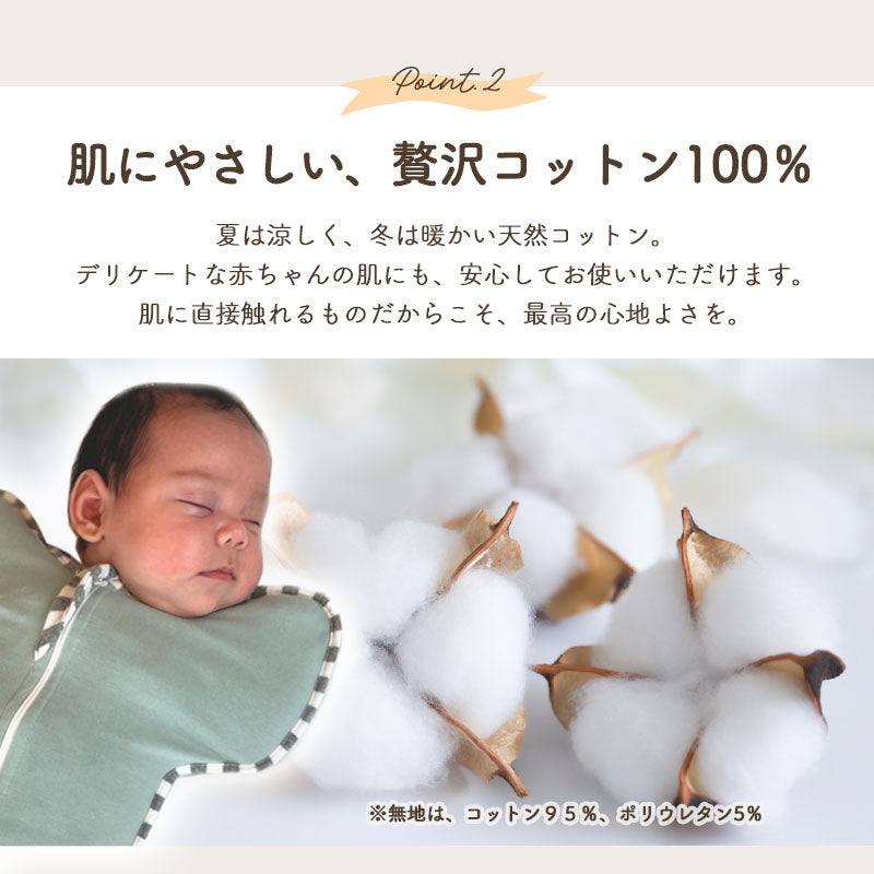 ファスナー付おくるみ