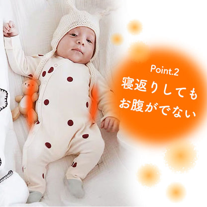 つま先付きロンパース