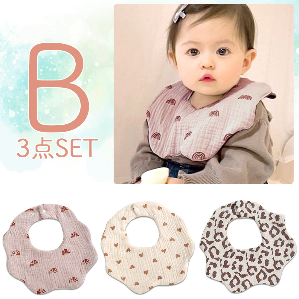 6重ガーゼスタイ3枚セット