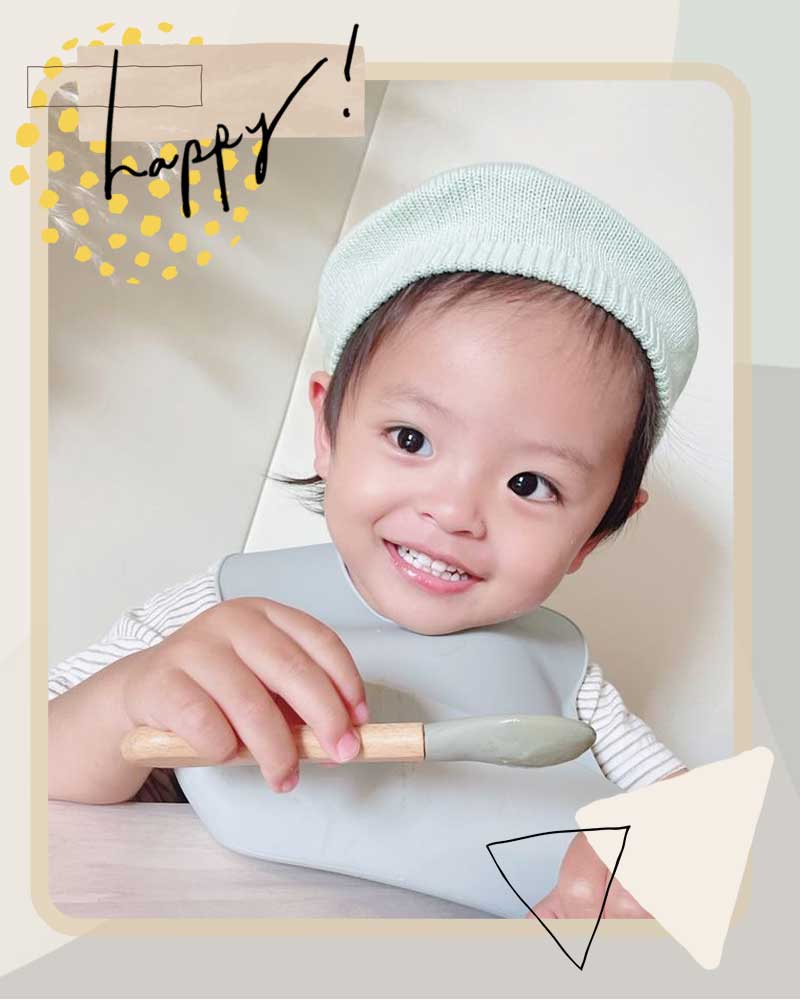 無地シリコンお食事エプロン