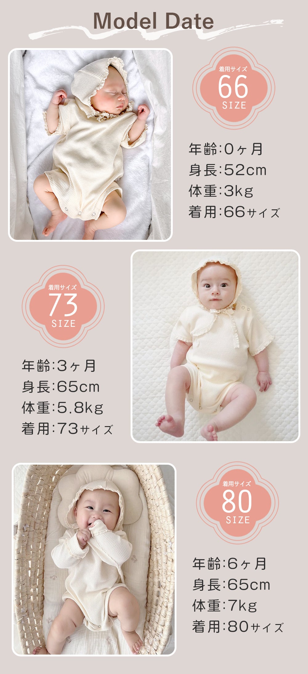 ワッフルロンパース