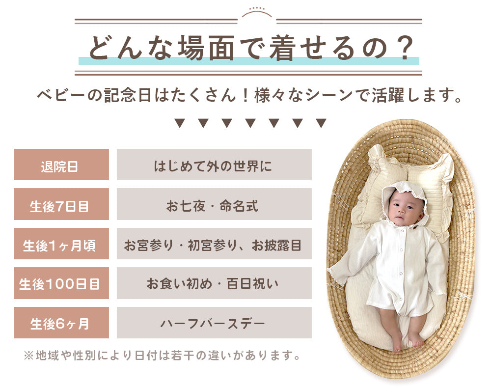 ワッフルロンパース