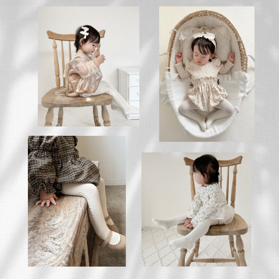 ベビーサイドあみあみタイツ