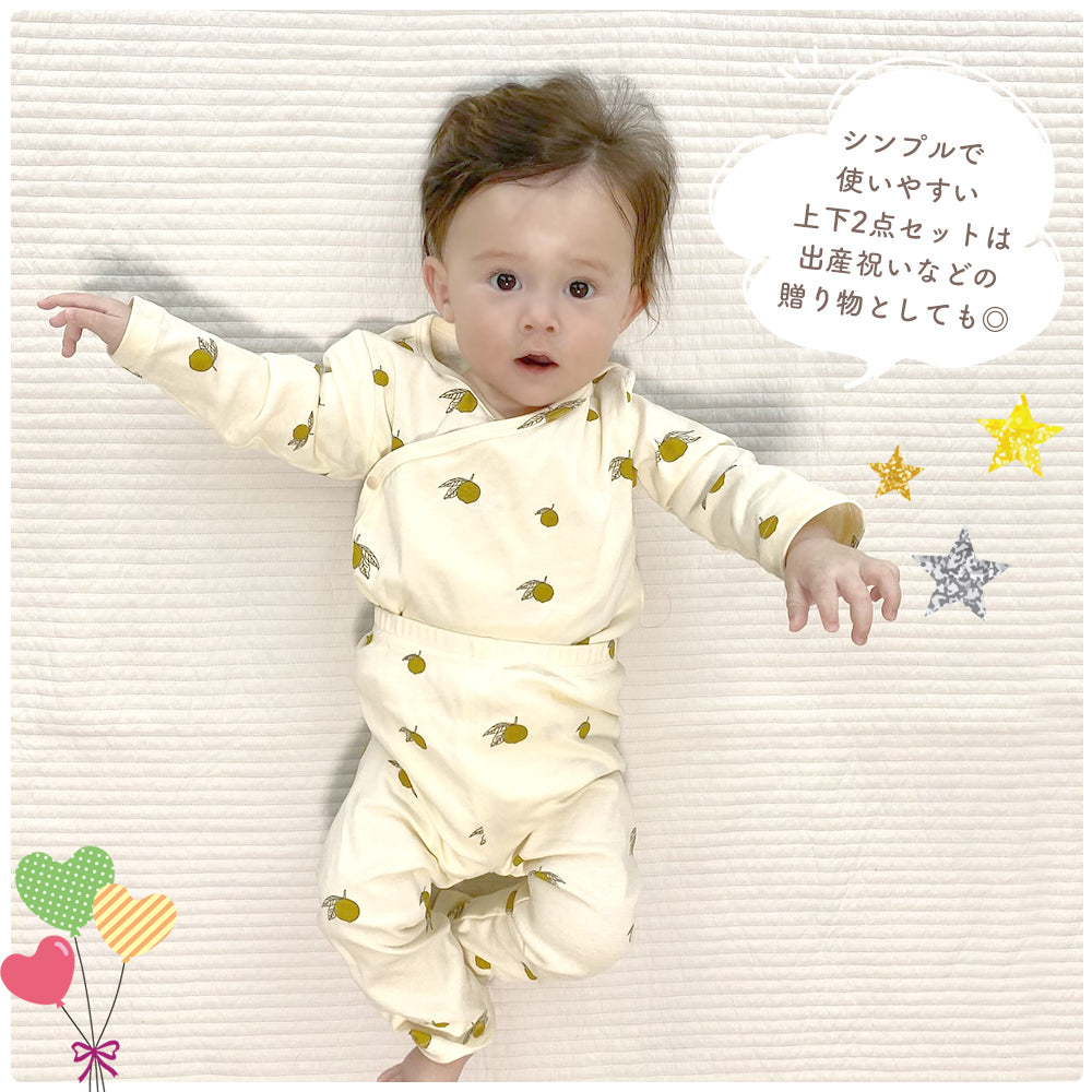 長袖ロンパース上下セット