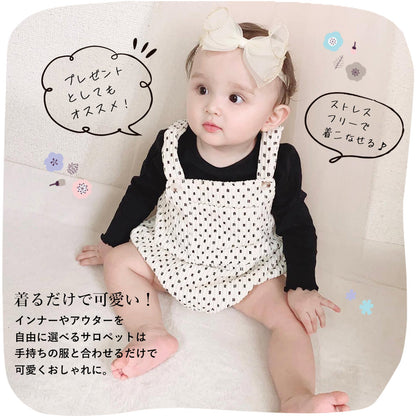 総柄コーデュロイサロペット