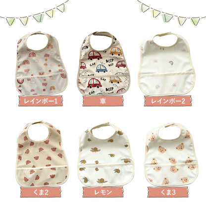 ナチュラル袖無しお食事スタイ1枚