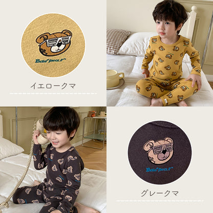 キッズプリント長袖パジャマ