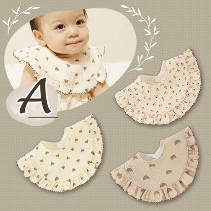 フリル付きサークルスタイ1枚