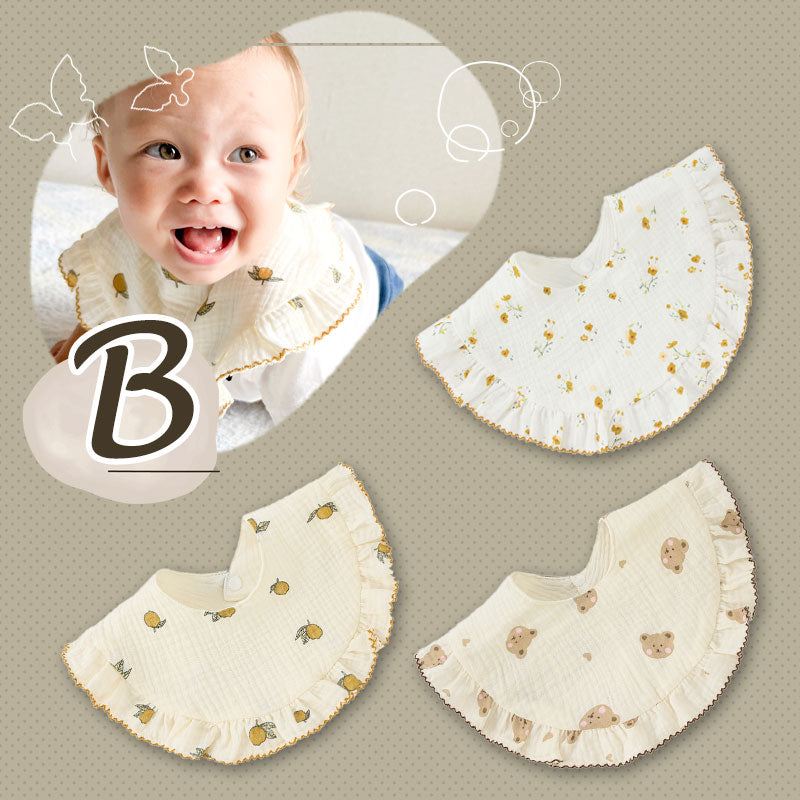 フリル付きサークルスタイ1枚