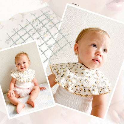 フリル付きサークルスタイ1枚