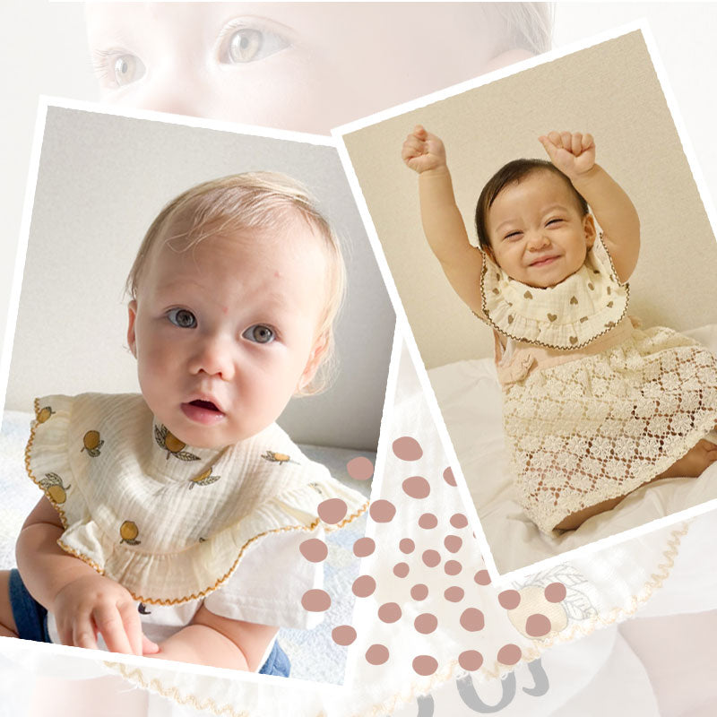 フリル付きサークルスタイ1枚