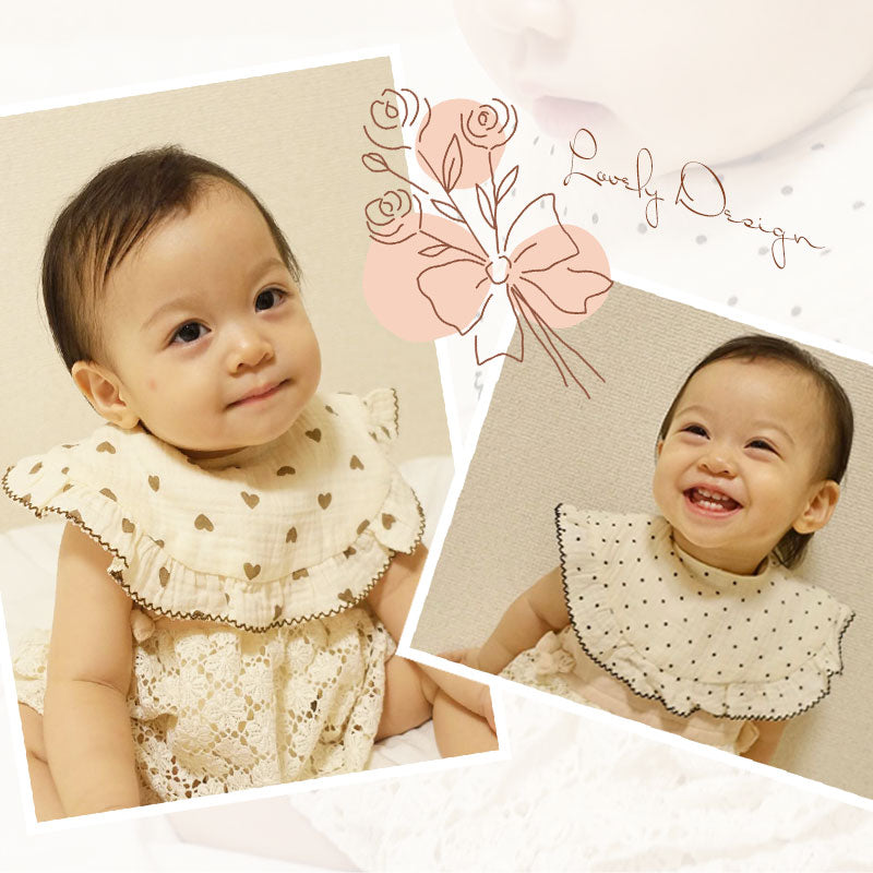 フリル付きサークルスタイ1枚