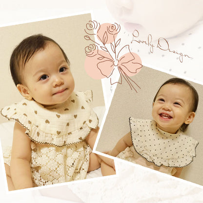 フリル付きサークルスタイ1枚