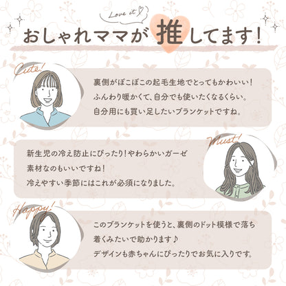 裏起毛3Dブランケット