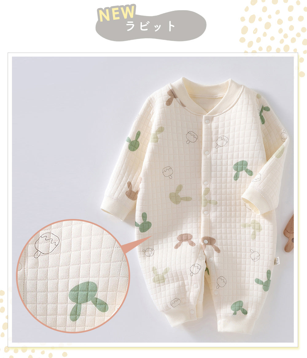 前開きパイピングカバーオール