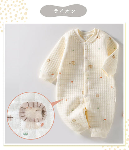 前開きパイピングカバーオール