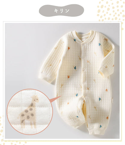 前開きパイピングカバーオール