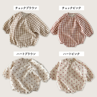 チェック＆ハートロンパース
