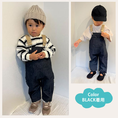 肩紐調節サロペット