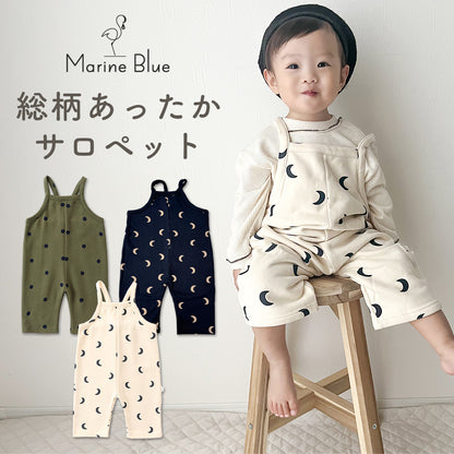 総柄あったかサロペット