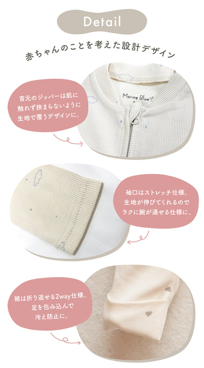 チャック付きリブロンパース