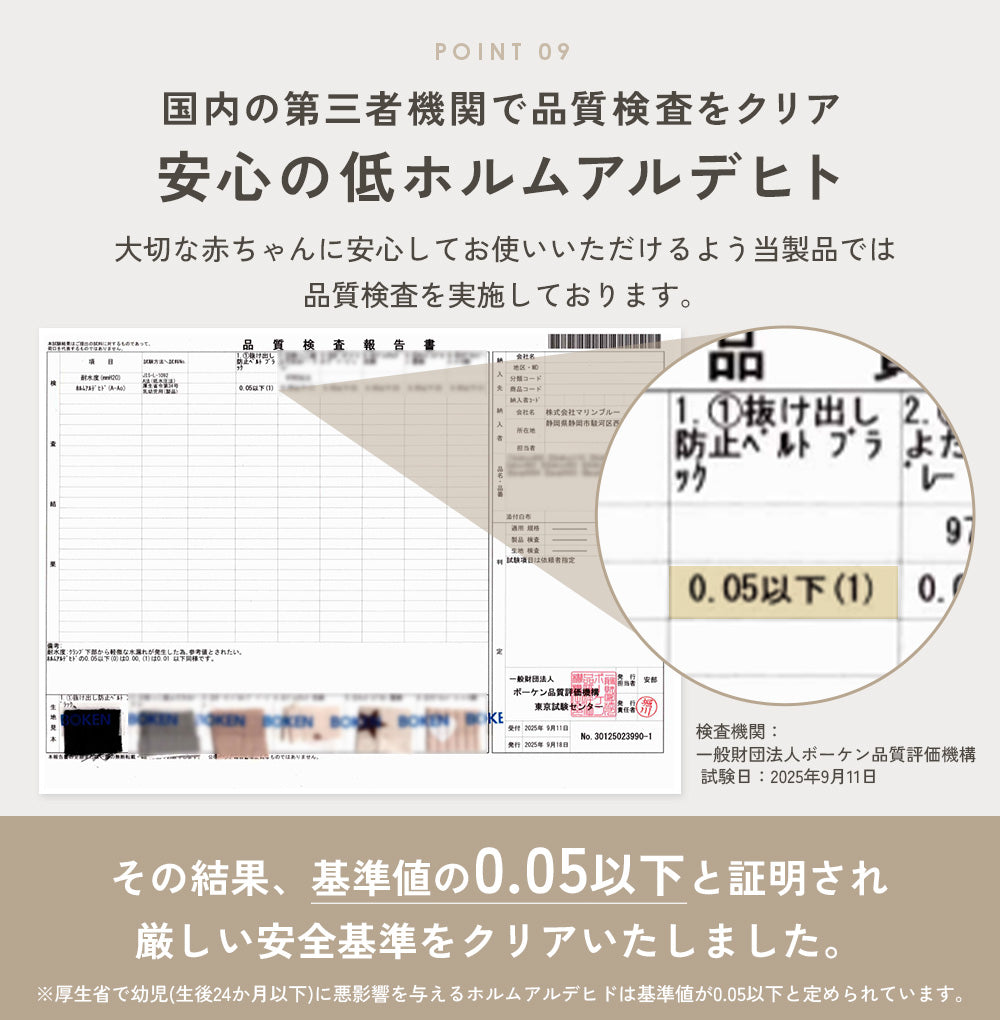 チャイルドシート抜け出し防止ベルト