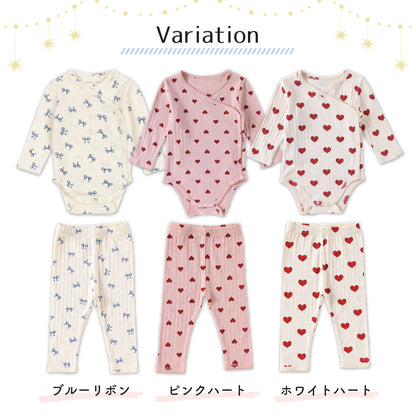 長袖ベビーガールロンパース