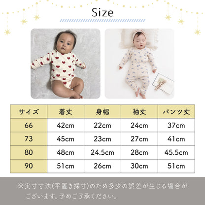長袖ベビーガールロンパース