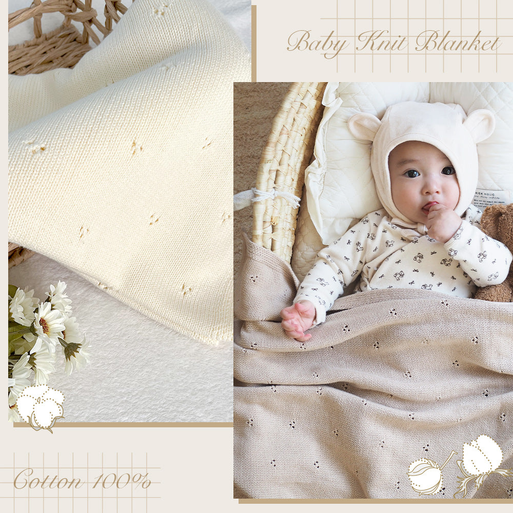 ベビーニットブランケット