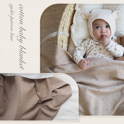 ベビーニットブランケット