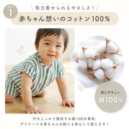 丸首ロンパース