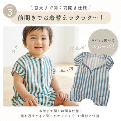 丸首ロンパース