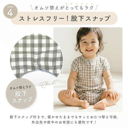 丸首ロンパース