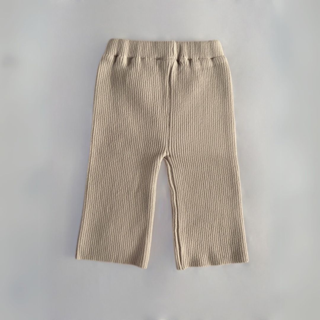 韓)リブニットワイドパンツ