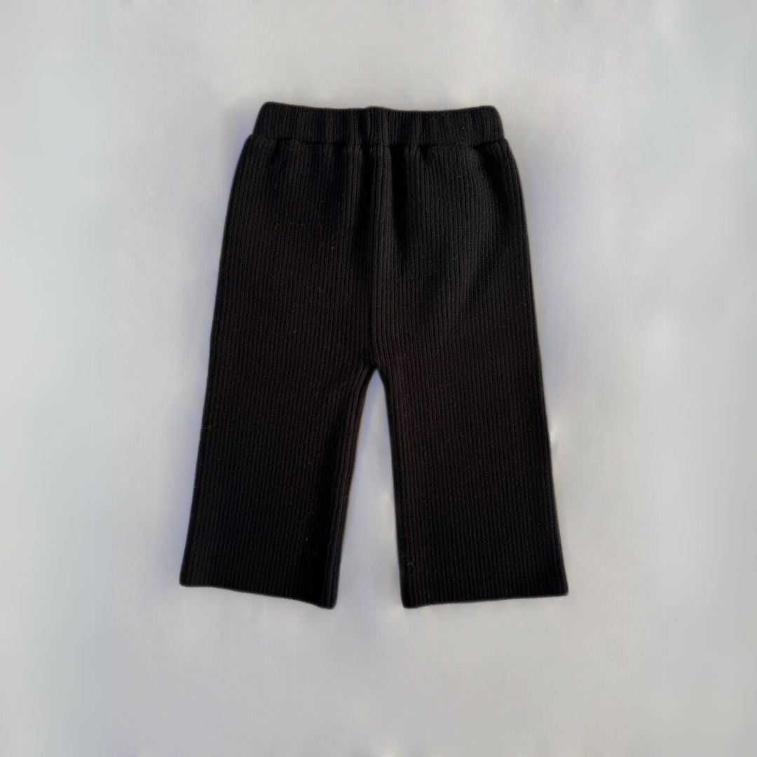 韓)リブニットワイドパンツ