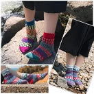 ジャガード柄ソックス ストライプ柄 5足