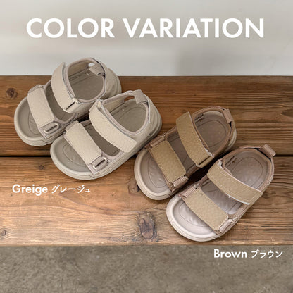 キッズレザーサンダル