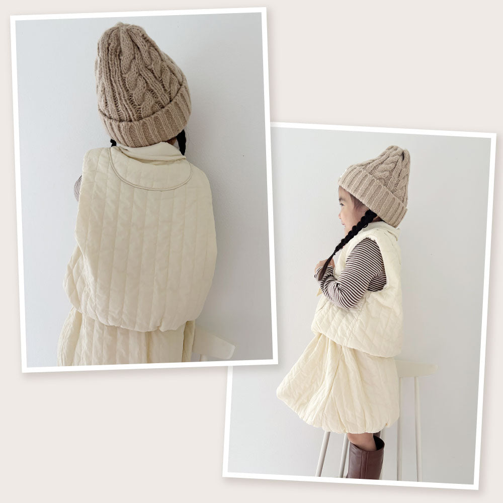 ガールキルティングセットアップ